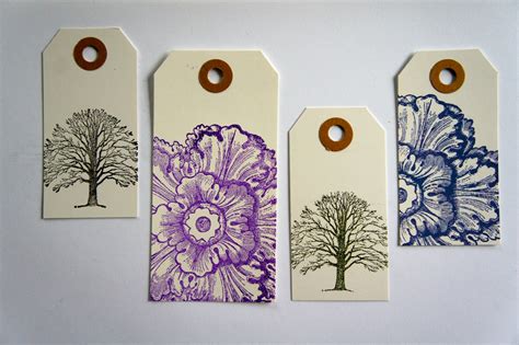 Ideas from the forest: Rubber stamp art