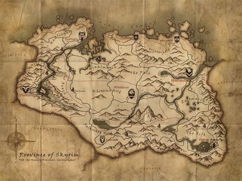 High Resolution Skyrim Maps - GamingReality