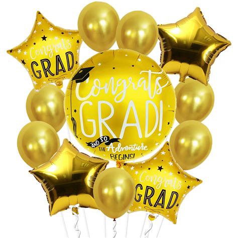 Buy Congrats Grad Graduation Mylar Balloons - Large 22 Inch, Congrats ...