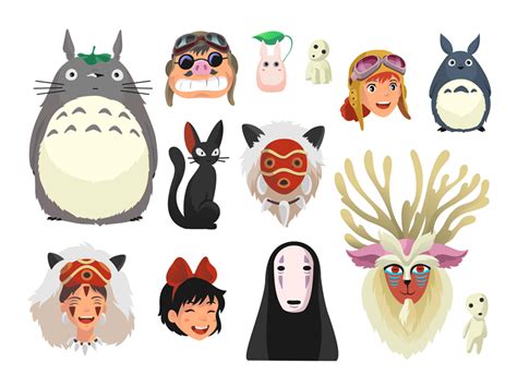 Ghibli Characters/ Part 1 by Resa Embutin on Dribbble