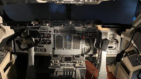 BAe 146 cockpit G-CDPF / N216 AW - Shannon Aviation Museum