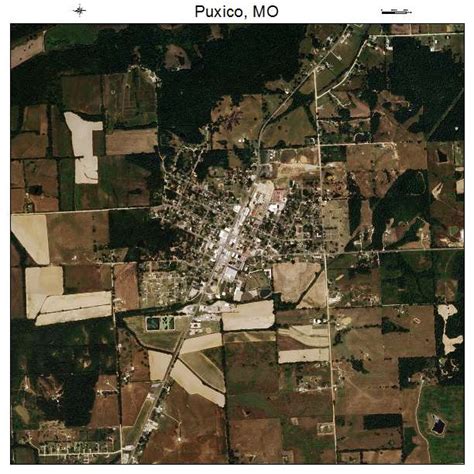 Aerial Photography Map of Puxico, MO Missouri