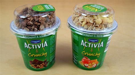 Danone Activia Crunchy [Chocolate | Honey] - YouTube