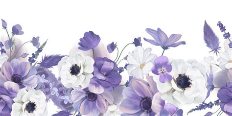 Purple Floral Backgrounds For Photoshop