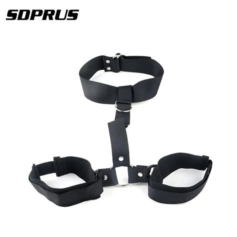 Nylon Adjustable Restraint Bandage Neck Handcuff Cuffs Wrist Tied Hand ...