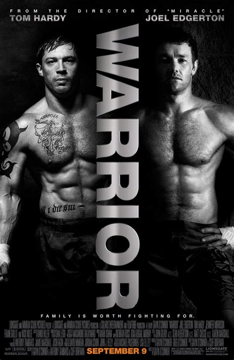 WARRIOR (2011) Movie Poster 2: Tom Hardy, Joel Edgerton | FilmBook