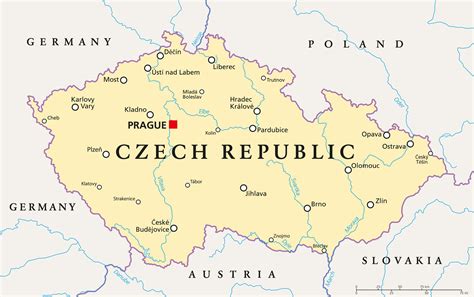 Political Map Of Czech Republic