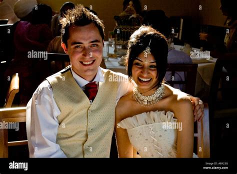 mixed race wedding marriage Stock Photo - Alamy