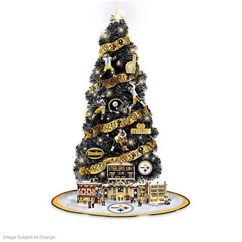 Steelers Lighted Christmas Tree Collection With Scoreboard (With images ...