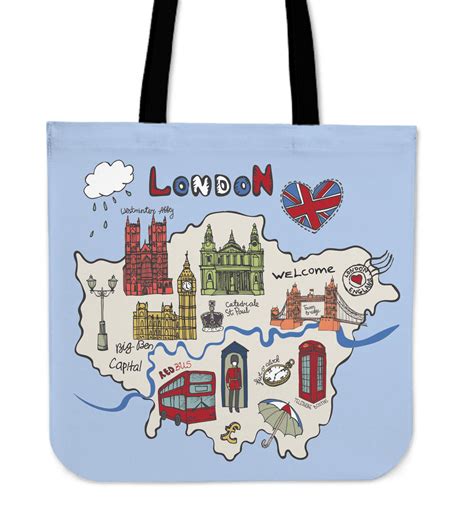 London Linen Tote Bag