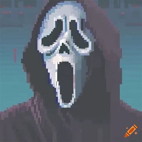 Pixel Art Of Ghostface From Scream On Craiyon | sexiezpix Web Porn