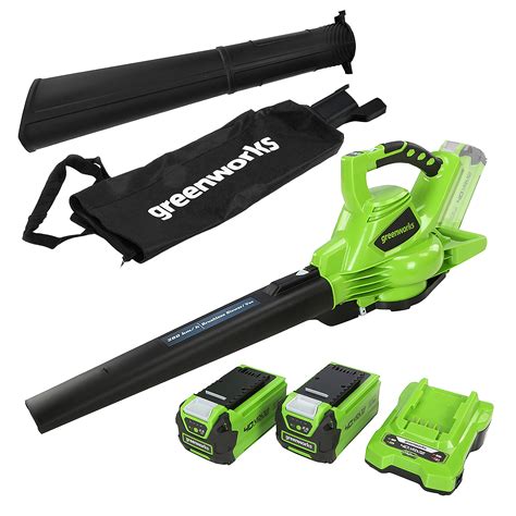 Buy Greenworks Cordless Leaf Blower and Vacuum 2-in-1 GD40BVK2X (Li-Ion ...