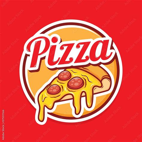 Pizza logo design Stock-Vektorgrafik | Adobe Stock