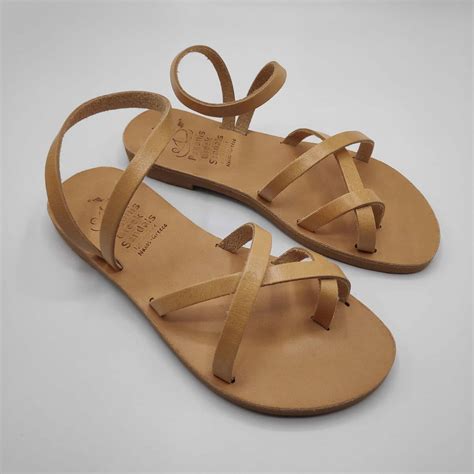 Strappy sandals with toe straps | Antiparos | Leather Sandals | Pagonis ...