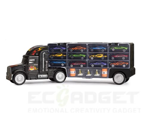 Buy Big Daddy Tractor Trailer Car Collection Case Carrier Transport Toy ...