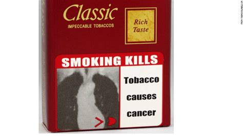 Tobacco warning labels around the world