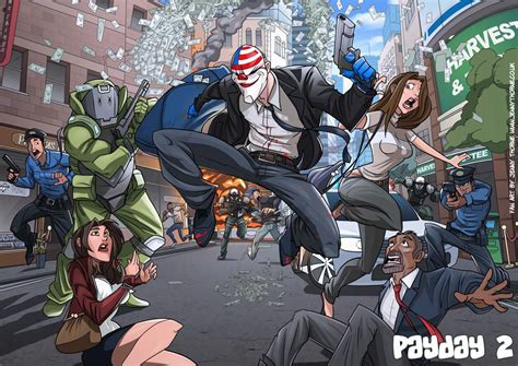 Payday 2 Fan Art | Payday: The Heist | Payday 2, Comic art, Fan art