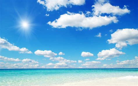 Blue Sky Beach Wallpapers - Top Free Blue Sky Beach Backgrounds ...