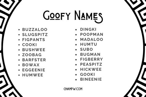 350+ Goofy Names With Meaning Behind Them