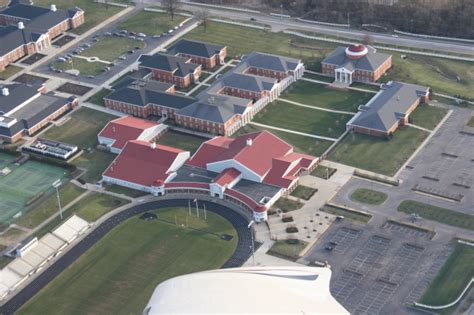 New Albany, OH : A birdseye view of New Albany High School photo ...