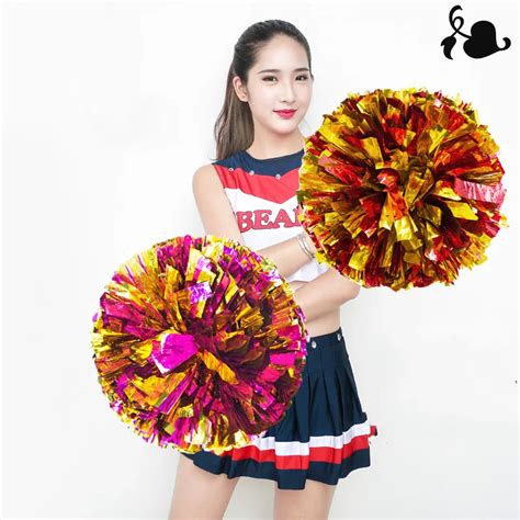 1pcs Cheerleading Pompoms Cheerleaders Pom Poms-in Pom Poms from Sports ...