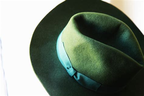 we could grow up 2gether: green felt hat