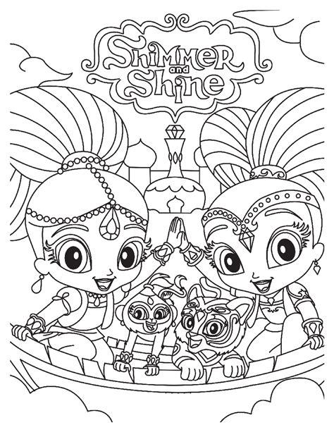 Tema Shimmer Y Shine para colorear, imprimir e dibujar –ColoringOnly.Com