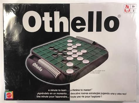 Othello Strategy Board Game With Black & White Disks Mattel New In Box ...