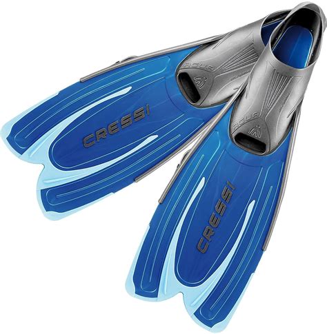 Cressi AGUA Adult Long Fins for Swimming & Snorkeling - Made in Italy