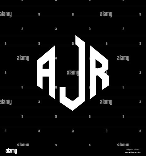 AJR letter logo design with polygon shape. AJR polygon and cube shape ...