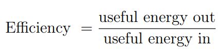 Efficiency (Physics) Worksheet/Notes - IB Physics HL/SL