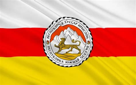 Flag of South Ossetia — Stock Photo © zloyel #114889566