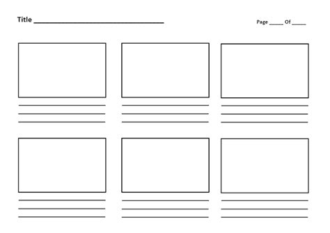 Pixar Storyboard Template