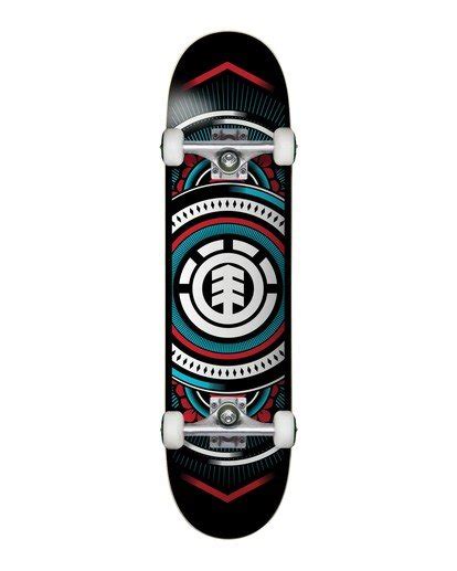 Hatched Red Blue Complete Skateboard | Element