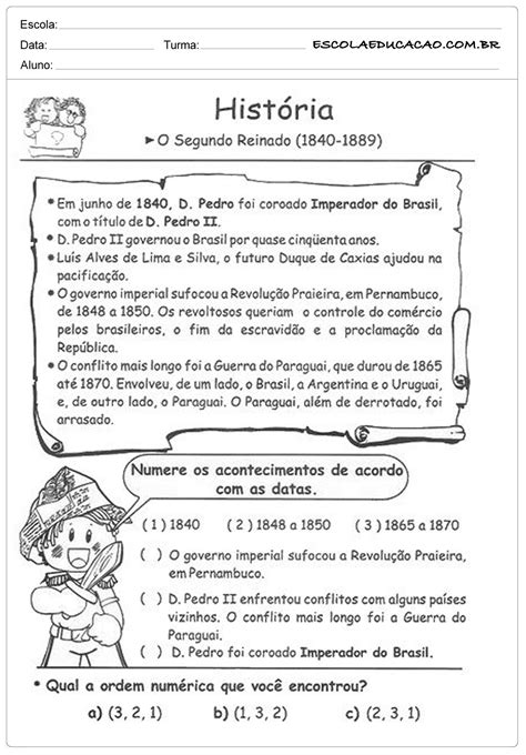 Simulado De Historia Professor Warles 5o Ano - Image to u