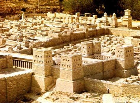 *ISRAEL~THE ANTONIA FORTRESS(model) In35 B.C. King Herod rebuilt ...