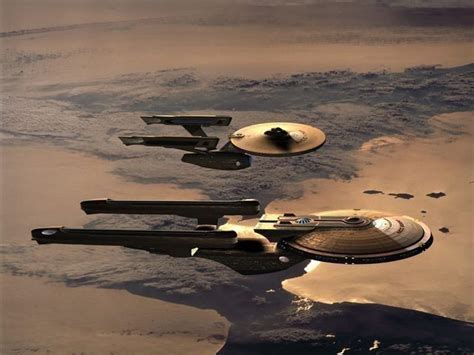 Enterprise & Excelsior | Star trek ships