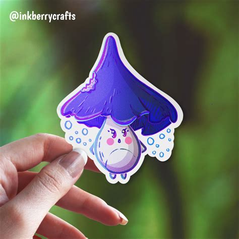 Mushrooms Stickers - Kawaii Plant Sticker - Quirky Stickers - Laptop ...