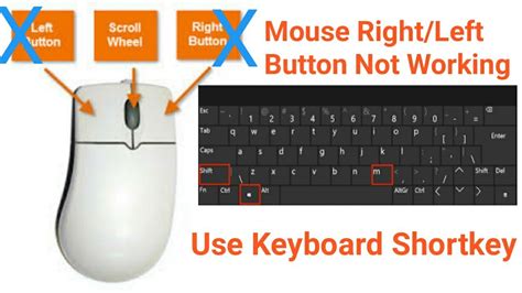 Mouse Right/ Left Button Not work , Use keyboard - YouTube