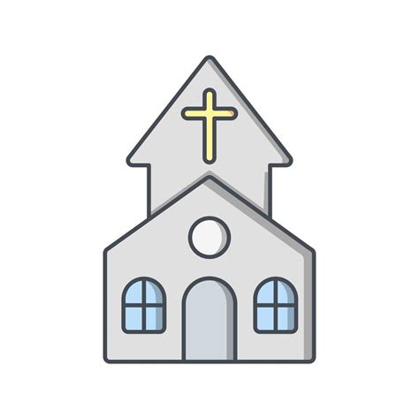 Church Vector Icon 350643 Vector Art at Vecteezy