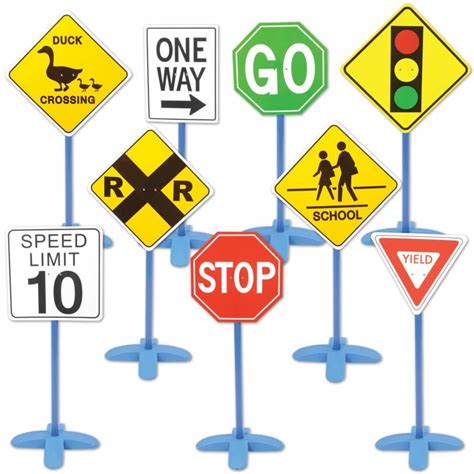 On the Go Traffic Signs - Set of 9