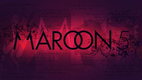 Download Maroon 5 Stylish Red Aesthetic Logo Wallpaper | Wallpapers.com