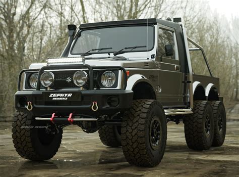 Maruti Suzuki Gypsy Digitally Imagined As A 6x6 Off-Road Truck