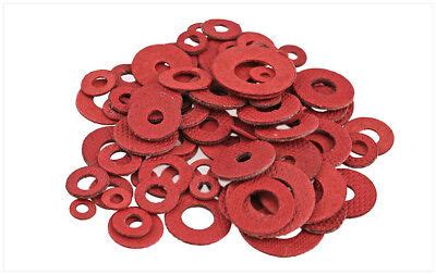 100Pcs Red Insulating Fiber Washer Standard Metric Flat Washers M3*7*0 ...