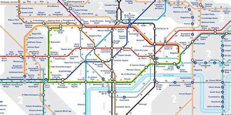 Tube Map Reveals Walking Distances Between Different London Underground ...