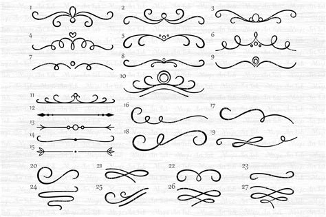 Divider Svg Scroll Svg Swirl Svg Swashes Svg Swirl Svg Wedding Svg ...