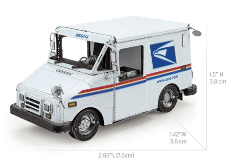 USPS LLV Mail Truck Metal Earth - Innovatoys