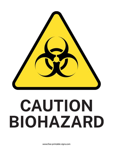 Printable Biological Hazard Sign – Free Printable Signs