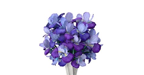 Iris Bouquet Blue, 3D - Envato Elements