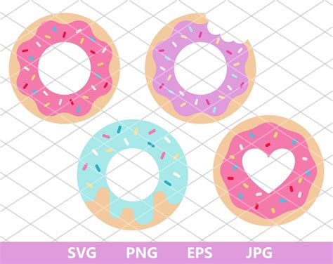 Donut SVG Donut Clipart Doughnut Svg Donut SVG Bundle - Etsy